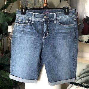 SZ 4 NOT YOUR DAUGHTERS JEANS NWOT DENIM SHORTS HIGH RISE   WITH 10” INSEAM